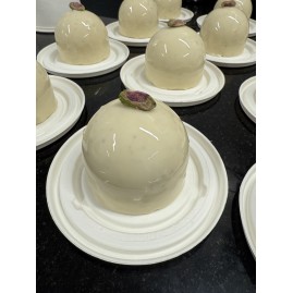 Dôme Pistache-framboise