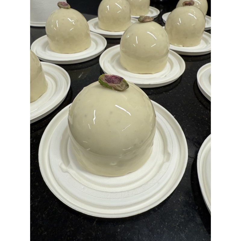 Dôme Pistache-framboise