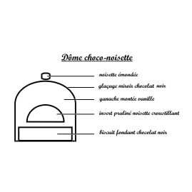 Dôme Choco-Noisette