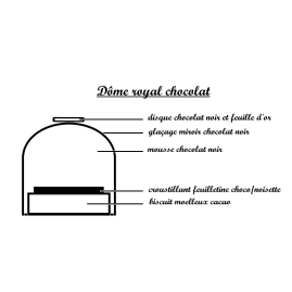 Dôme Royal-chocolat